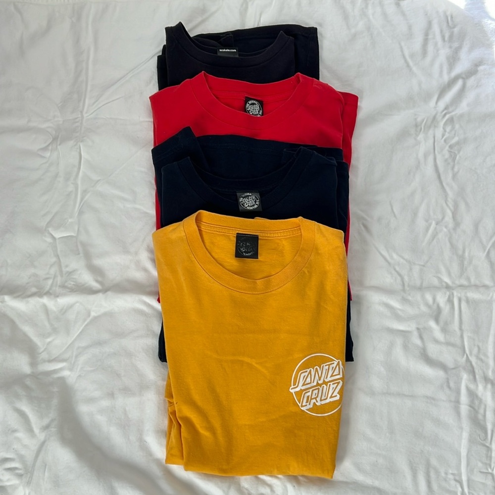4 Santa Cruz medium shirts